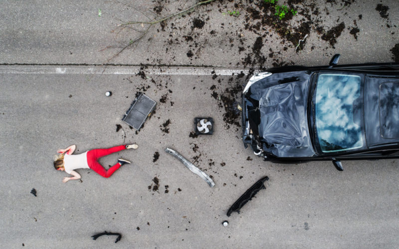 Wypadek z udziałem pieszego